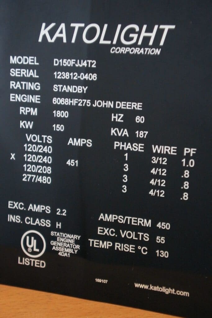 A close up of the electrical panel with some numbers